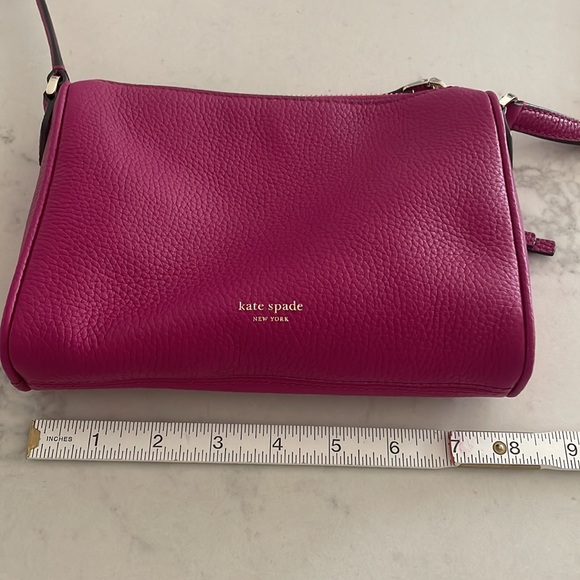 New without tags, burgundy, leather bag from Kate Spade - Picture 8 of 9